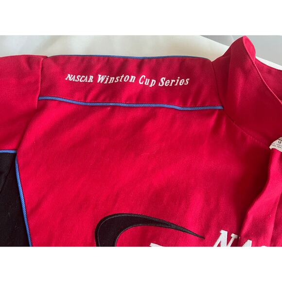 Bulldawg Racing Apparel NASCAR Winston Cup Jacket size Medium Red Black VTG - Picture 4 of 15
